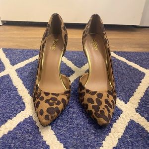 Leopard print heels